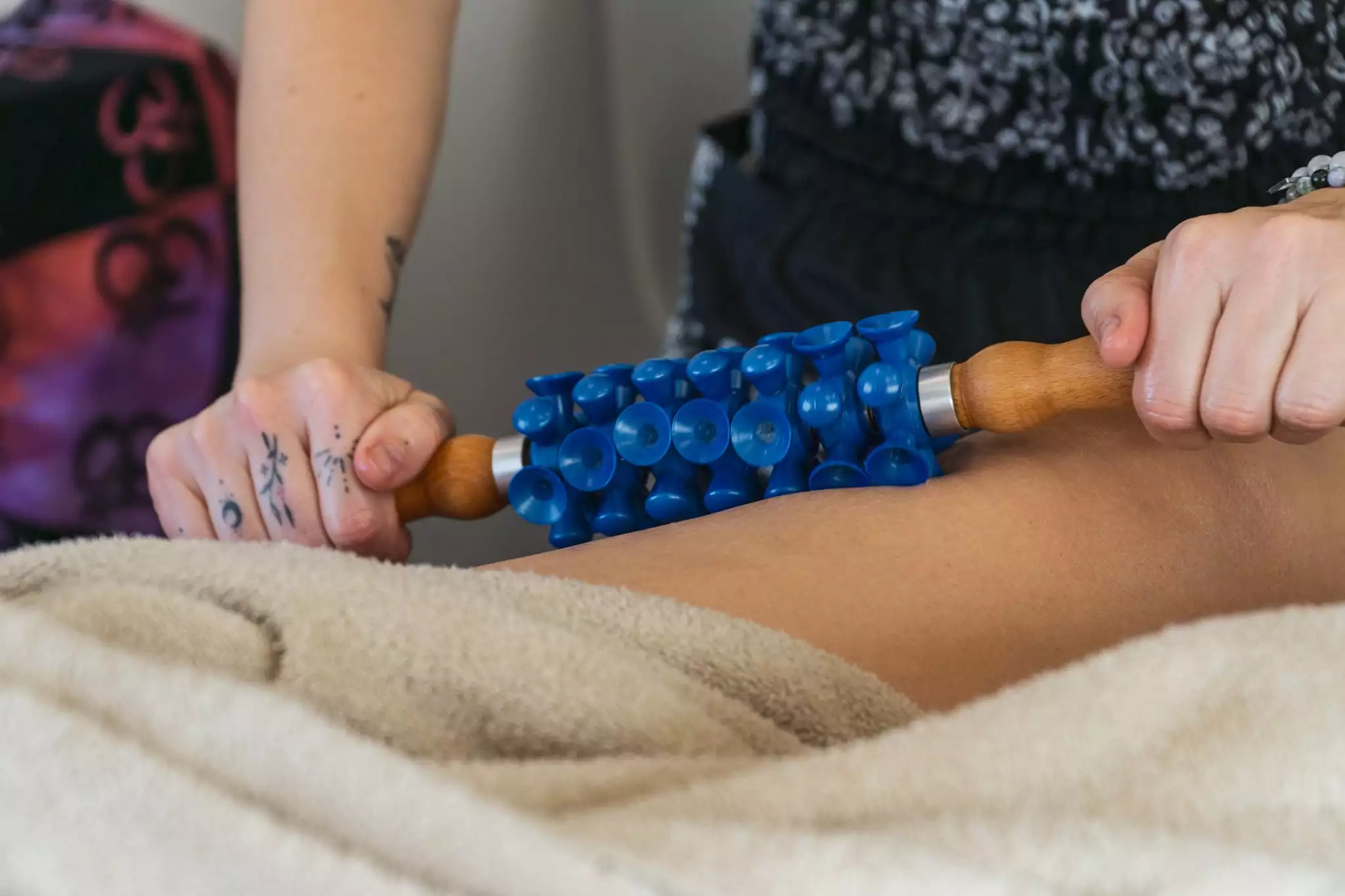 Massage drainant lymphatique Turbinada réalisé par Emmanuelle Dole d'Ayusaine